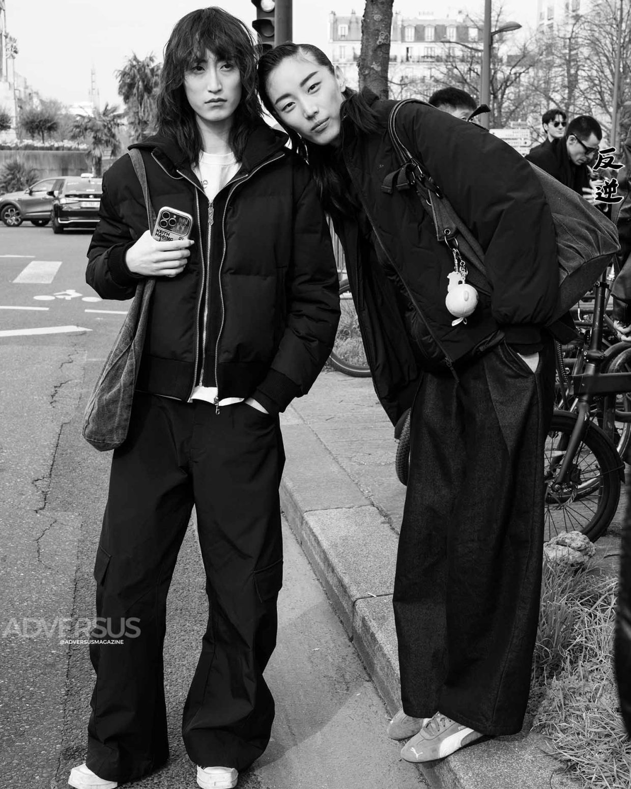 Xiaohan Chen and Xiru Yang My Point of View: Mugler’s Models Paris Fashion Week FW26 - Photo ADVERSUS