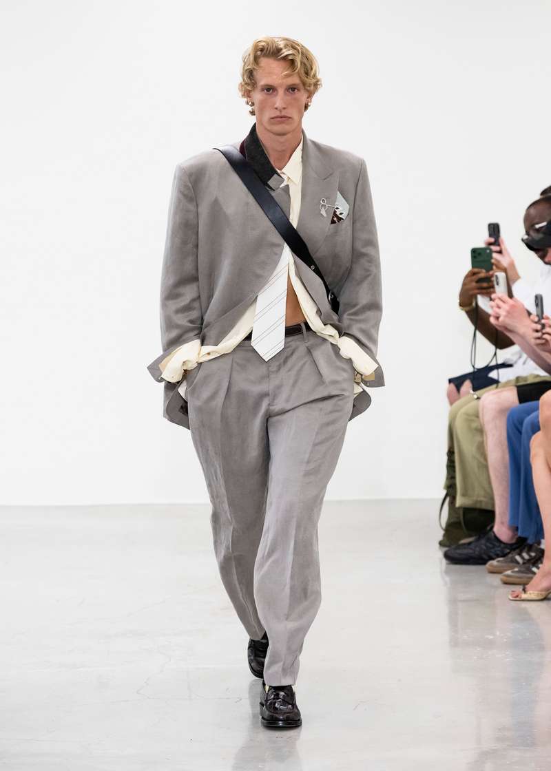 Paul Smith Spring/Summer 2027: Suits in unsuitable situations - Photo courtesy of Paul Smith