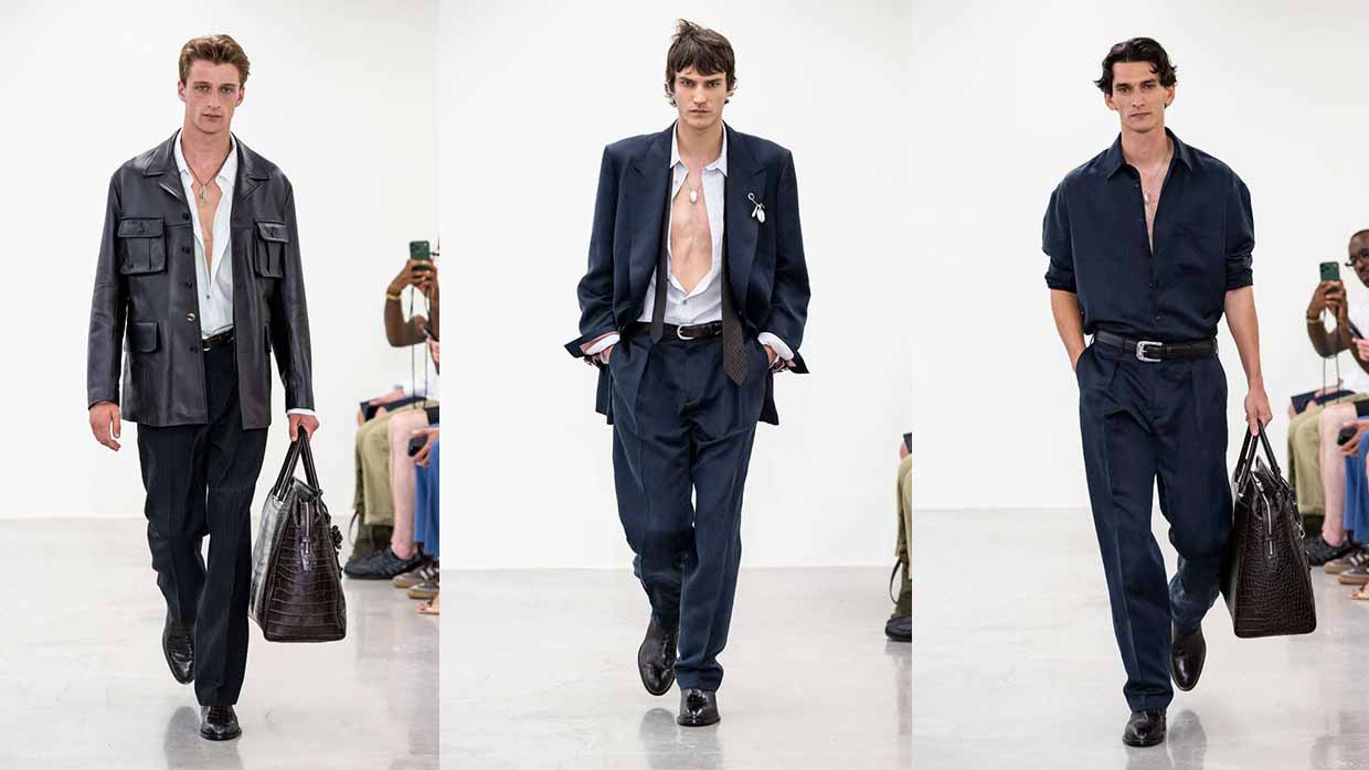 Paul Smith Spring/Summer 2027: Suits in unsuitable situations - Photo courtesy of Paul Smith