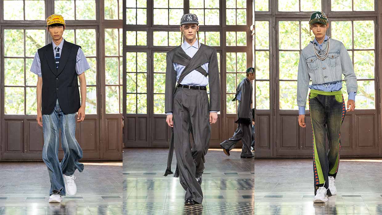 Junya Watanabe MAN Spring/Summer 2027: when bling meets tailoring - Photo courtesy of Junya Watanabe
