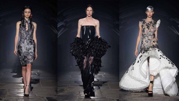McQueen Spring Summer 2027: angels in the dark - Photo courtesy of McQueen