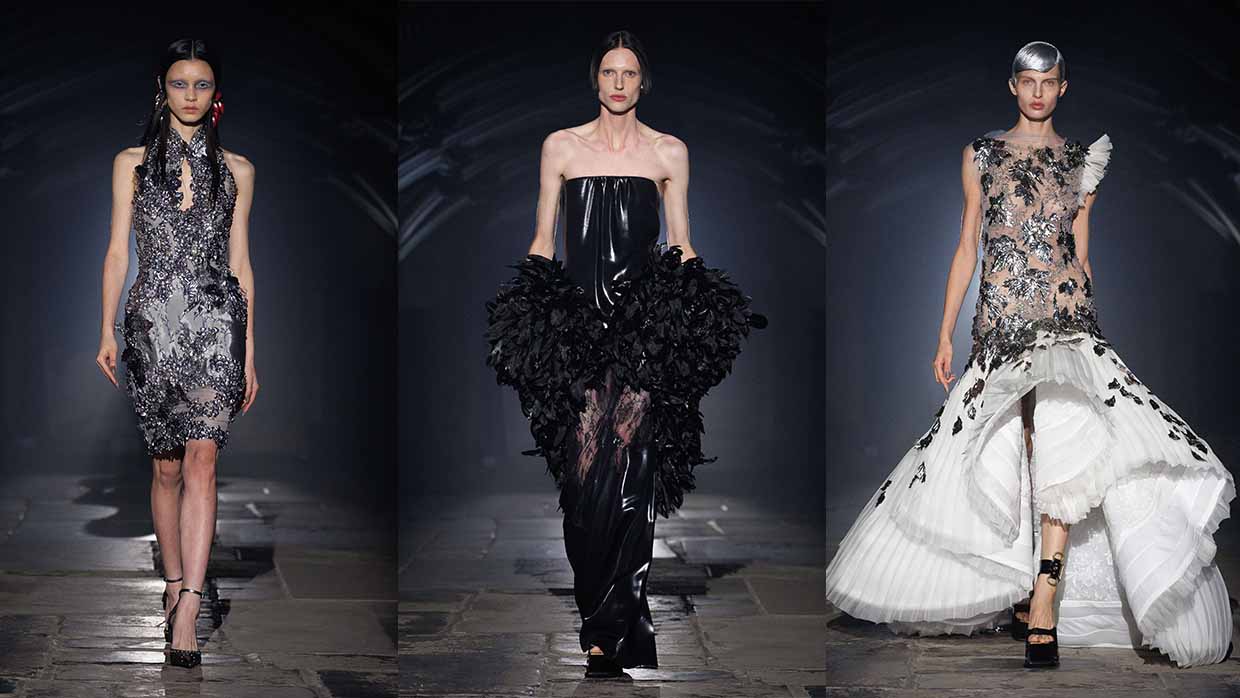 McQueen Spring Summer 2027: angels in the dark - Photo courtesy of McQueen
